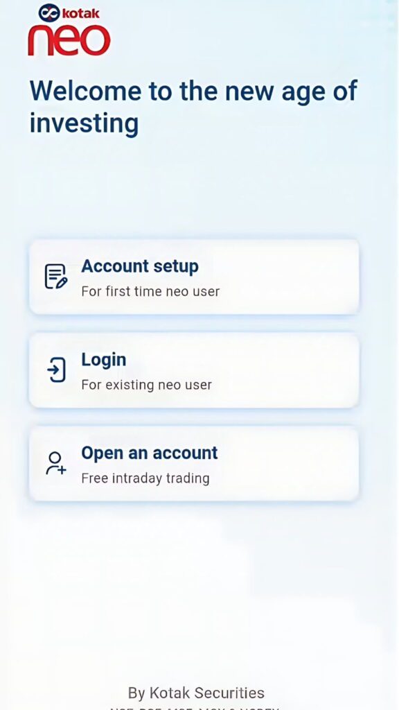 Kotak securities neo mobile app ka upyog